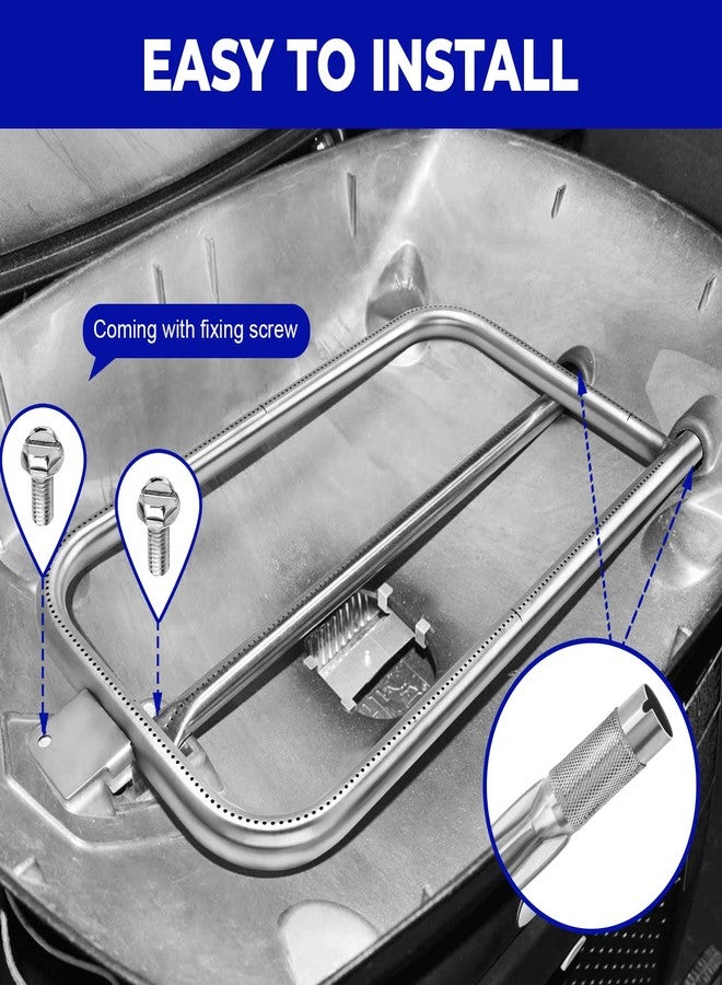 GGC أنبوب موقد شواء GGC لشوايات ويبر من سلسلة Q300 وQ320 وQ3000 وQ3200، مصنوع من الفولاذ المقاوم للصدأ، طقم أنبوب موقد شواء بديل لشوايات ويبر 404341 و57060001 و586002 - Image 5